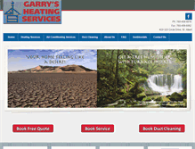 Tablet Screenshot of garrysheatingservices.com